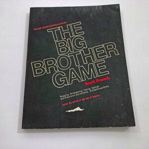 The Big Brother Game Vintage Book by Scott French 1975 Surveillance